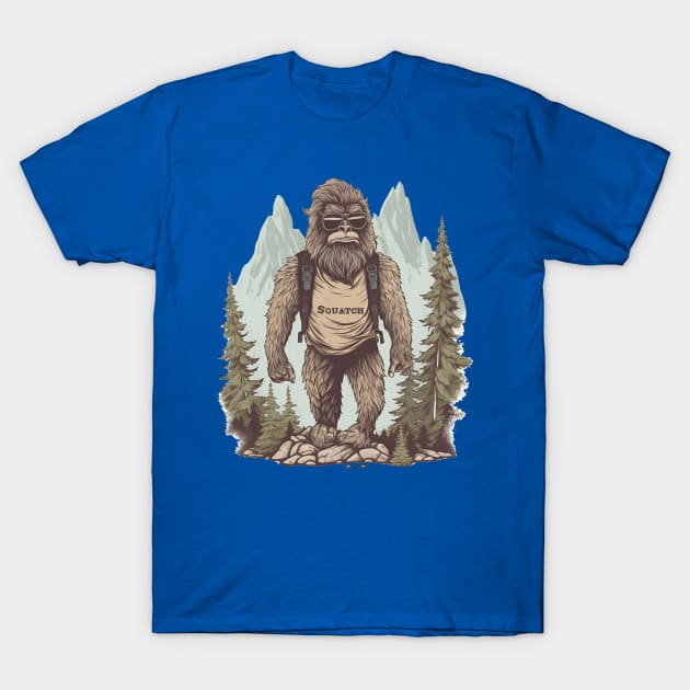 Dope Sasquatch in Nature T-Shirt by Grassroots Green